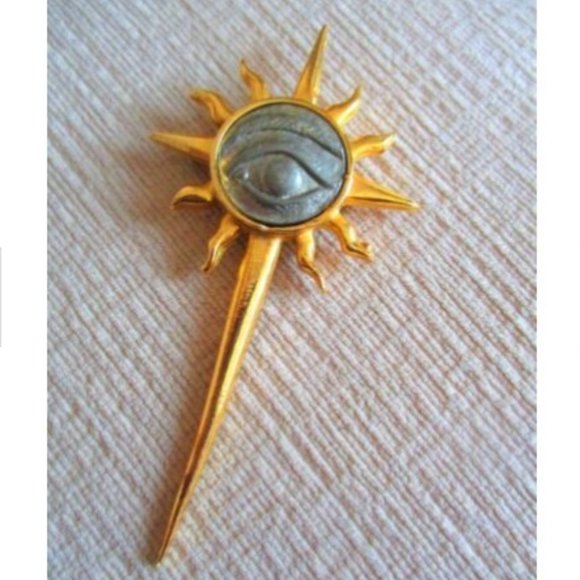 Jean Paul Gaultier Jewelry - JEAN PAUL GAULTIER | Egyptian Eye Brooch Vintage